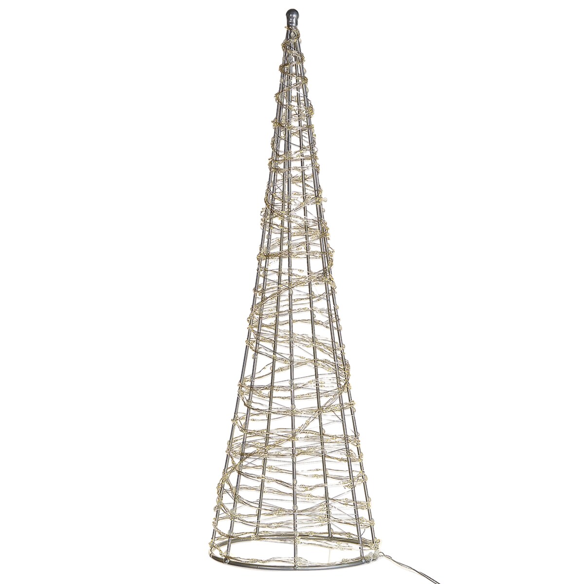 Dekoracja ogrodowa LED KOTALA Choinka 57 cm Srebrny