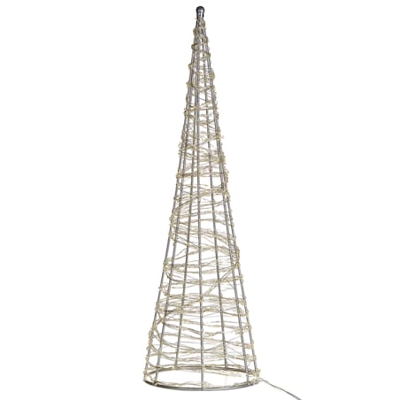 Dekoracja ogrodowa LED KOTALA Choinka 57 cm Srebrny