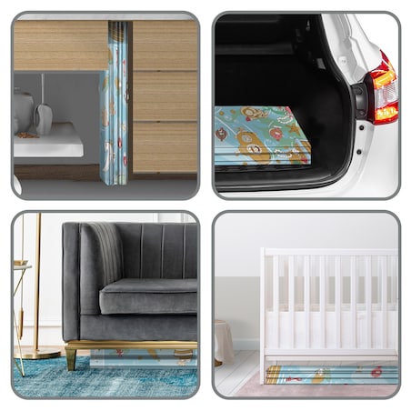 Mata piankowa edukacyjna składana dla dzieci duża 180x200 pianka xpe Nukido