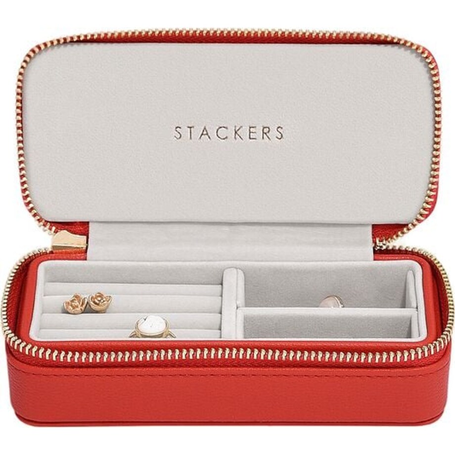Pudełko podróżne na biżuterię Stackers Travel classic czerwone