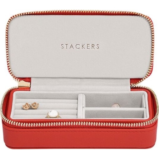 Pudełko podróżne na biżuterię Stackers Travel classic czerwone
