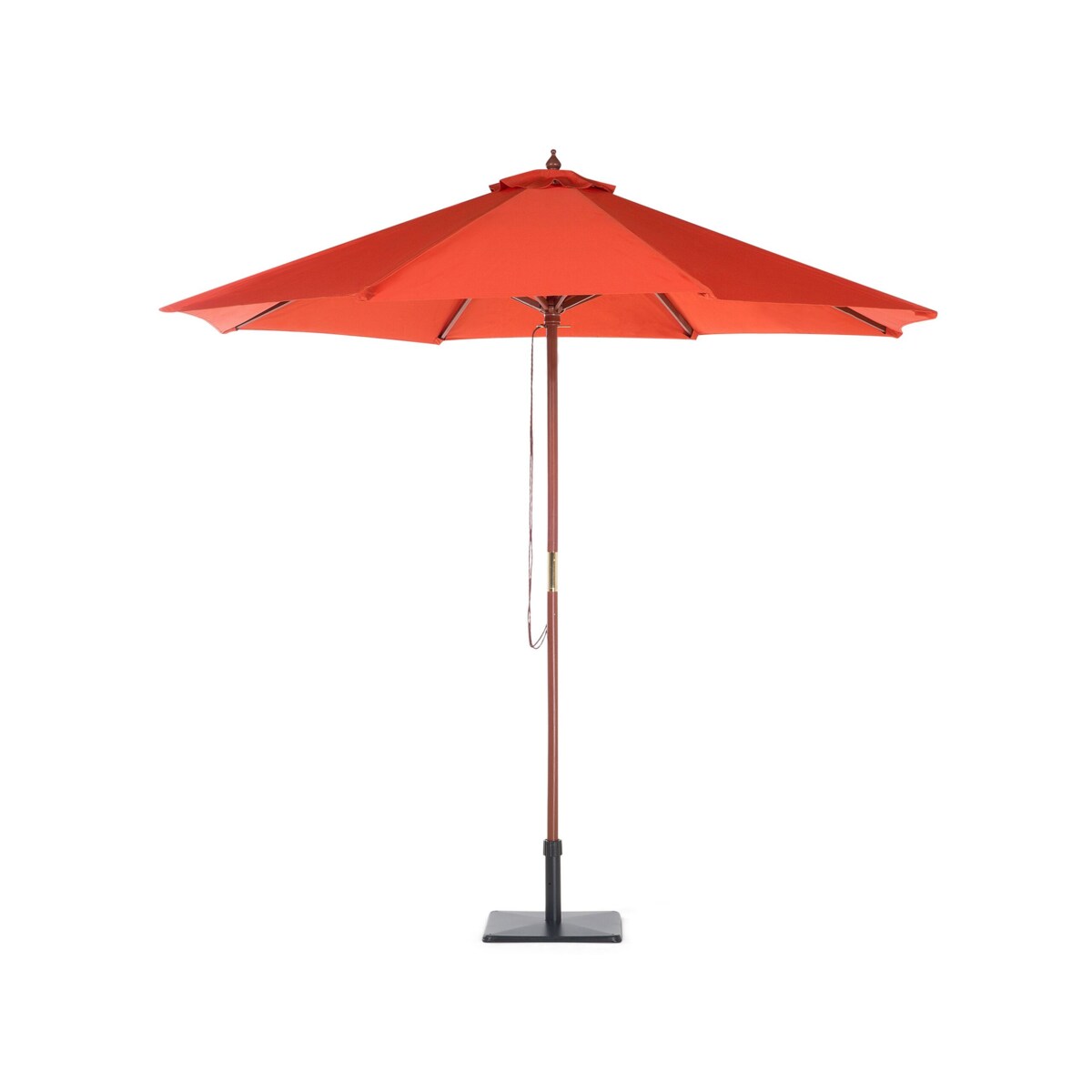 Parasol ogrodowy ⌀ 270 cm czerwony TOSCANA