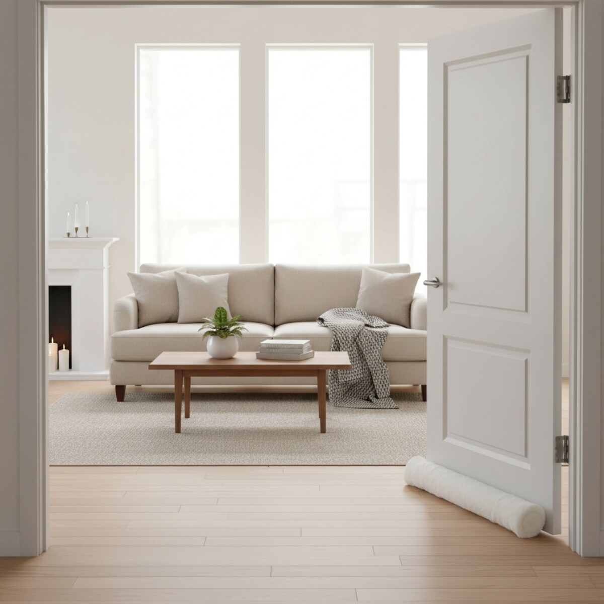 Wałek pod drzwi, osłona przed przeciagiem, 90 cm