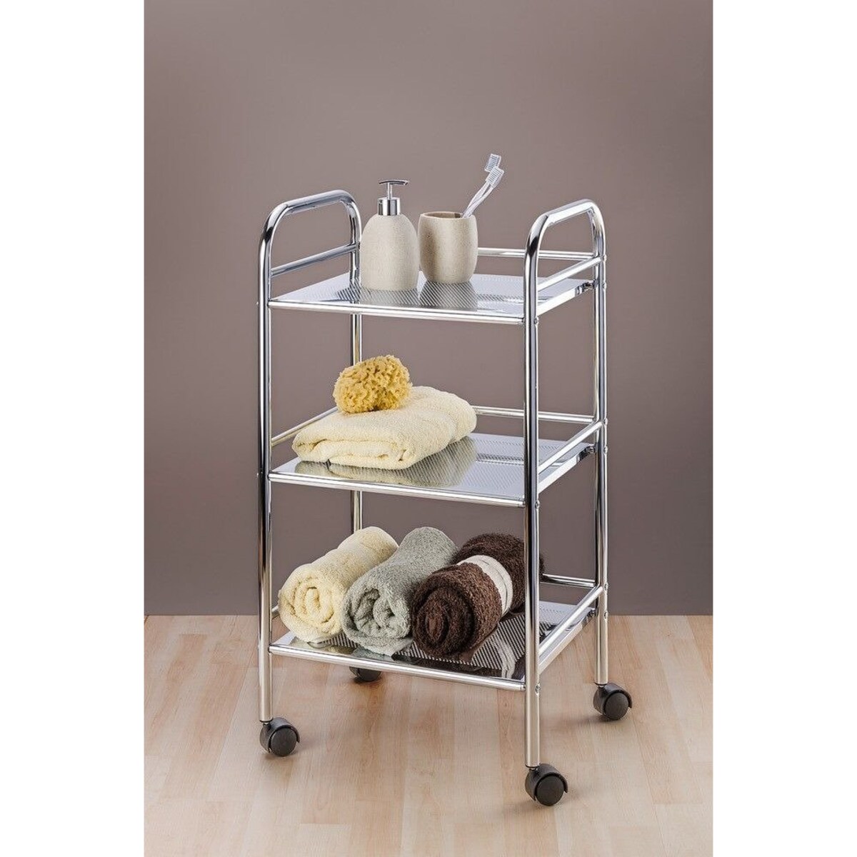 Wózek łazienkowy EXCLUSIV - 3 poziomy, WENKO