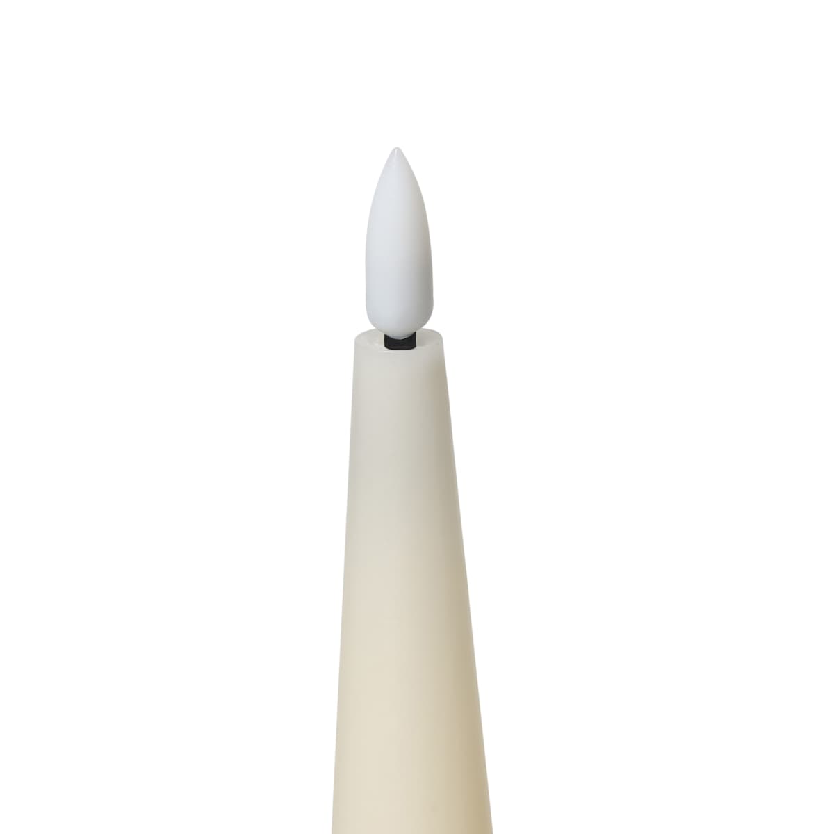 Zestaw 6 świec LED AURUM 28 cm Złamana biel