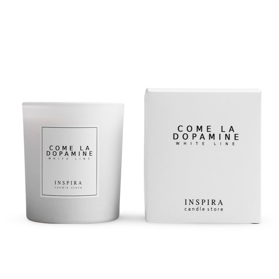 Świeca zapachowa White Come La Dopamine, 390 g, INSPIRA