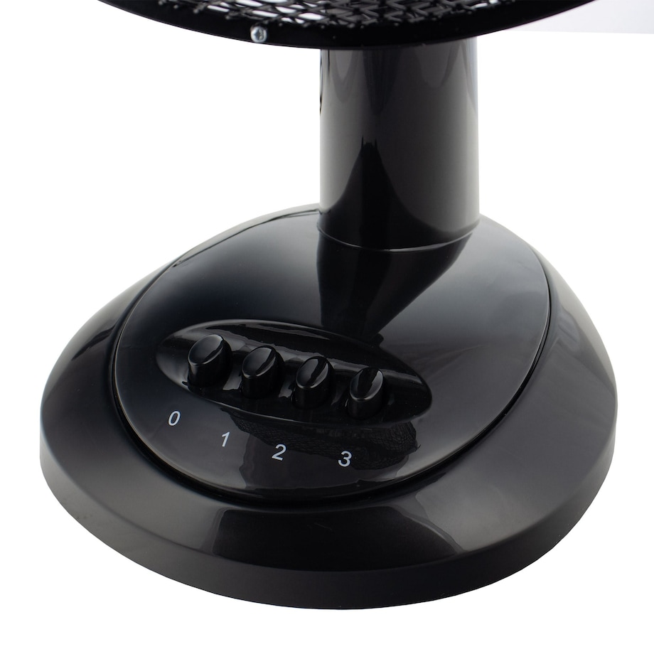 Wentylator biurkowy wiatrak stojący czarny 30cm KLAUSBERG