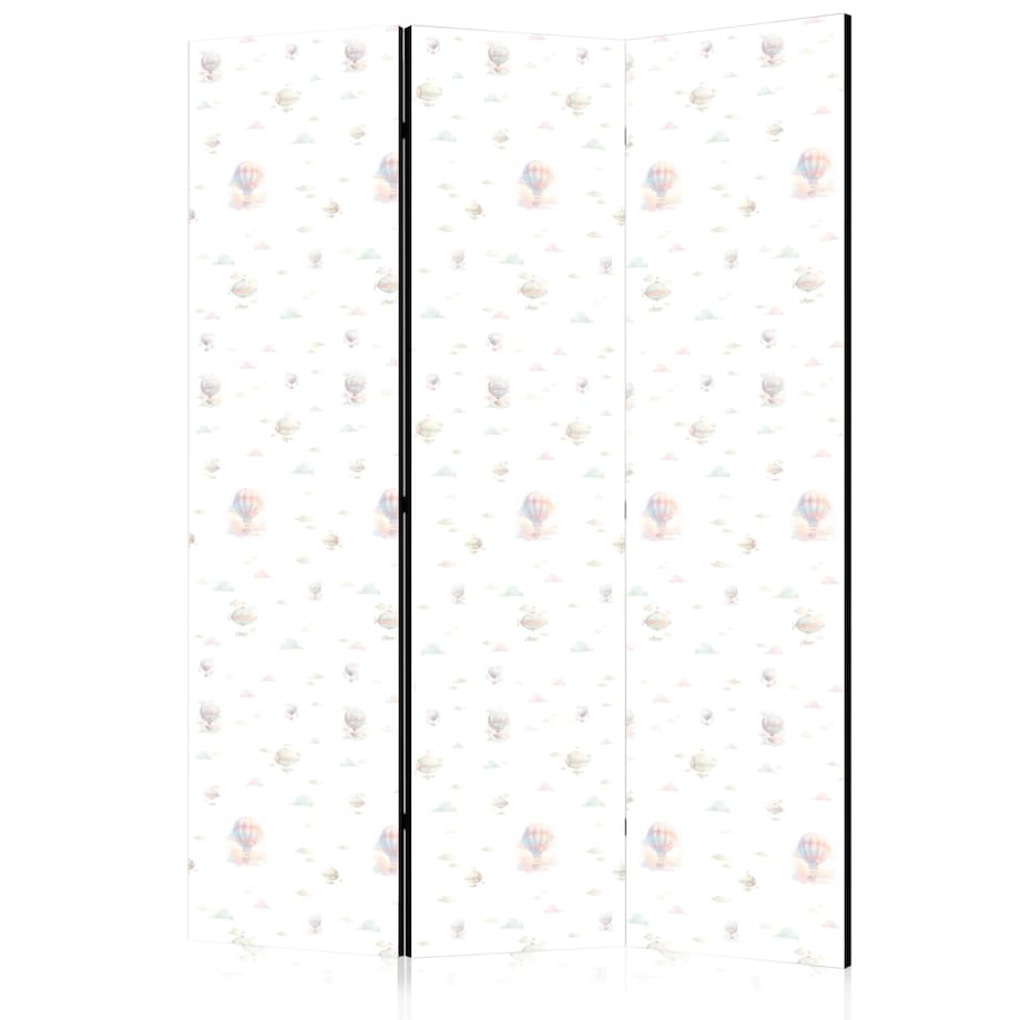 Parawan jednostronny Dla dzieci 135x172 cm 3-częściowy czarny