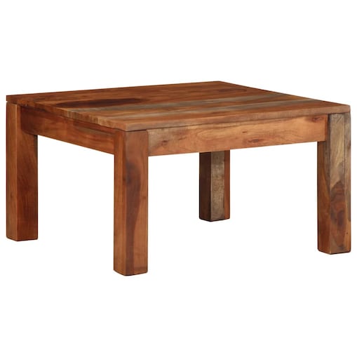 vidaXL Stolik kawowy, 60x60x35 cm, lite drewno akacjowe