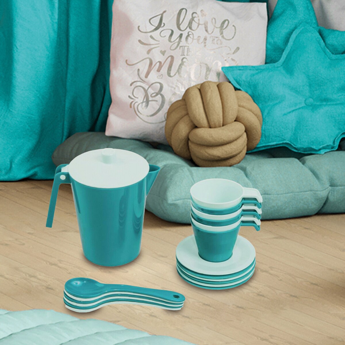 Szmaragdowa Komnata Serwis kawowy 19 el.