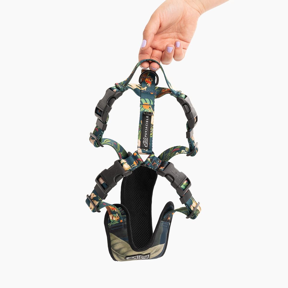 Szelki bezuciskowe Stay on "Psikolaż" - Szerokość taśmy: 38mm, Rozmiar: XL