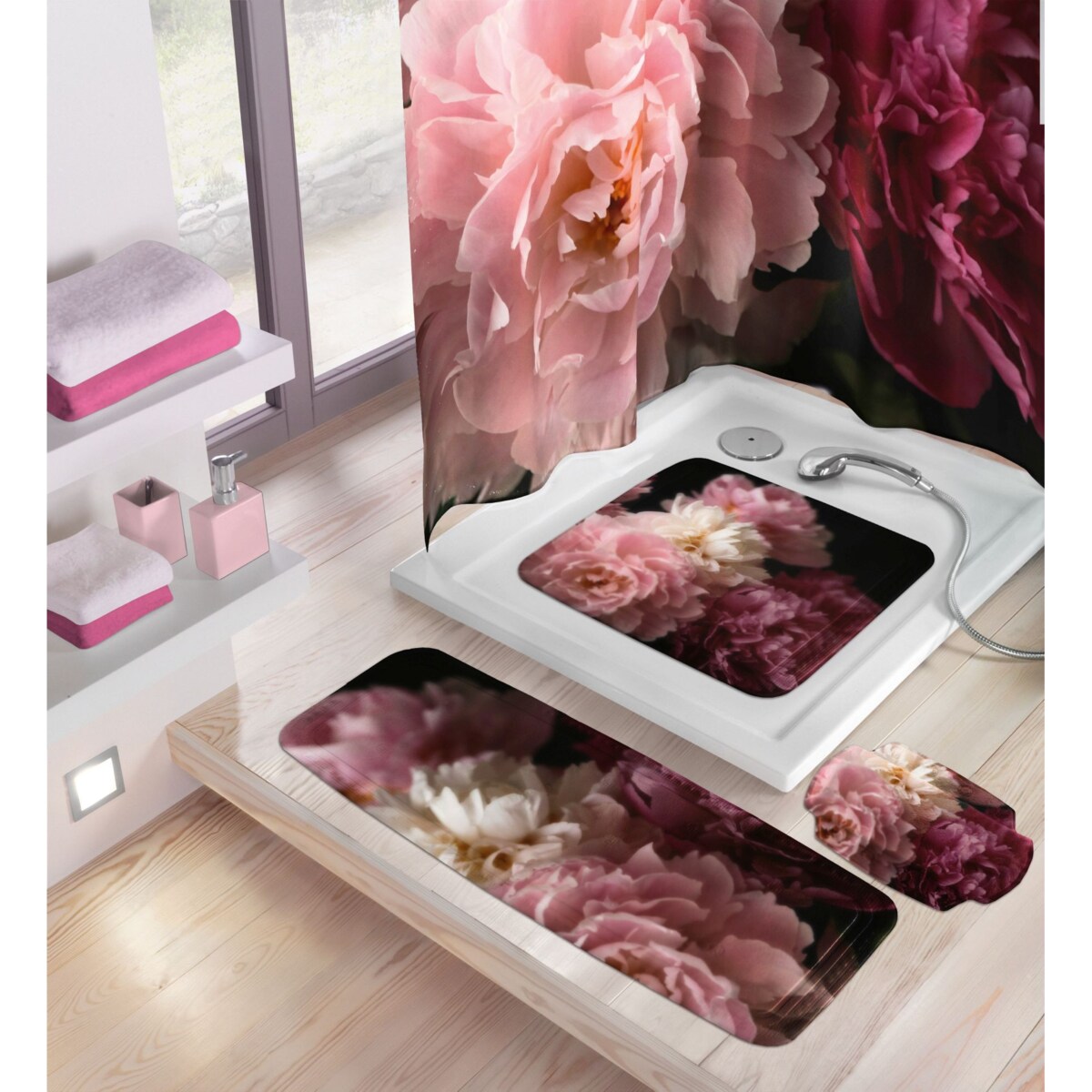 Kleine Wolke Rosemarie Mata bezpieczeństwa pod prysznic bordowy 55x 55 cm