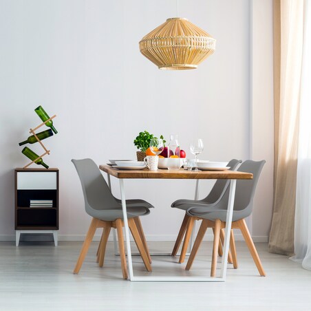 Krzesło skandynawskie OSLO do kuchni szare