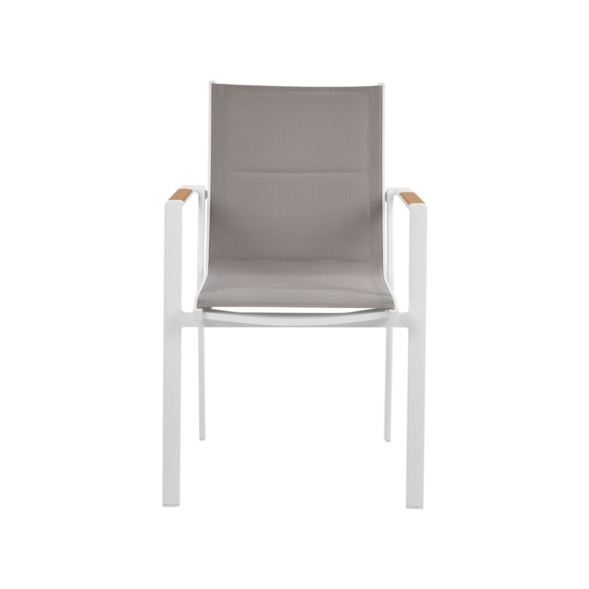 Stół ogrodowy z krzesłami MALETTO/BUSSETO Szkło 120x120x75 cm Biały