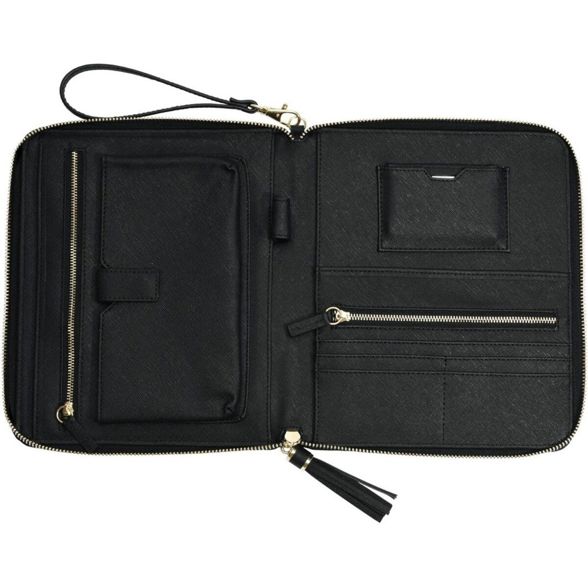 Kopertówka na dokumenty i telefon Stackers czarna