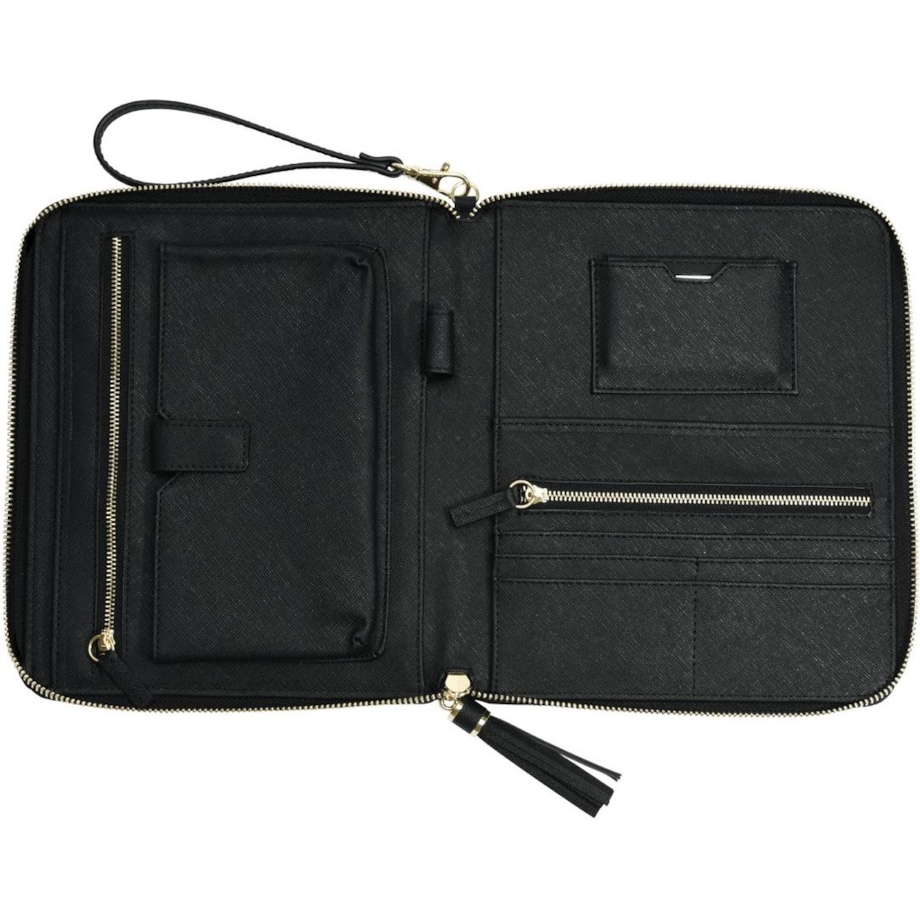 Kopertówka na dokumenty i telefon Stackers czarna