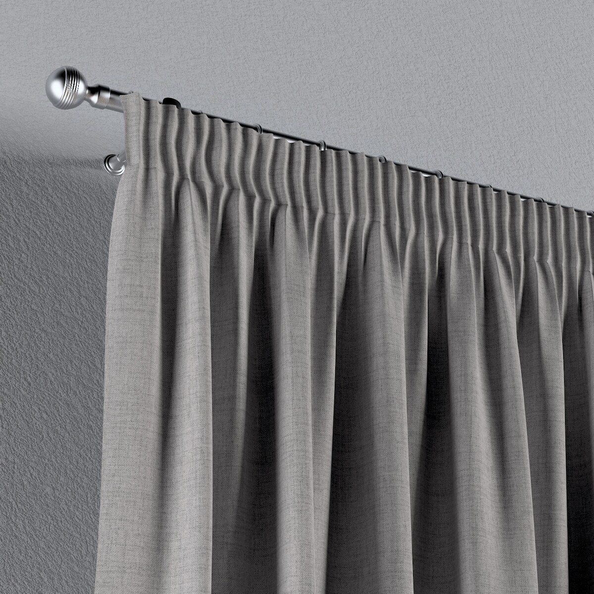 Zasłona na taśmie marszczącej 1 szt. 130x260 szarobeżowy melanż