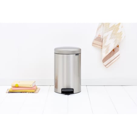 Kosz pedałowy 12l Newicon mat stal 112041