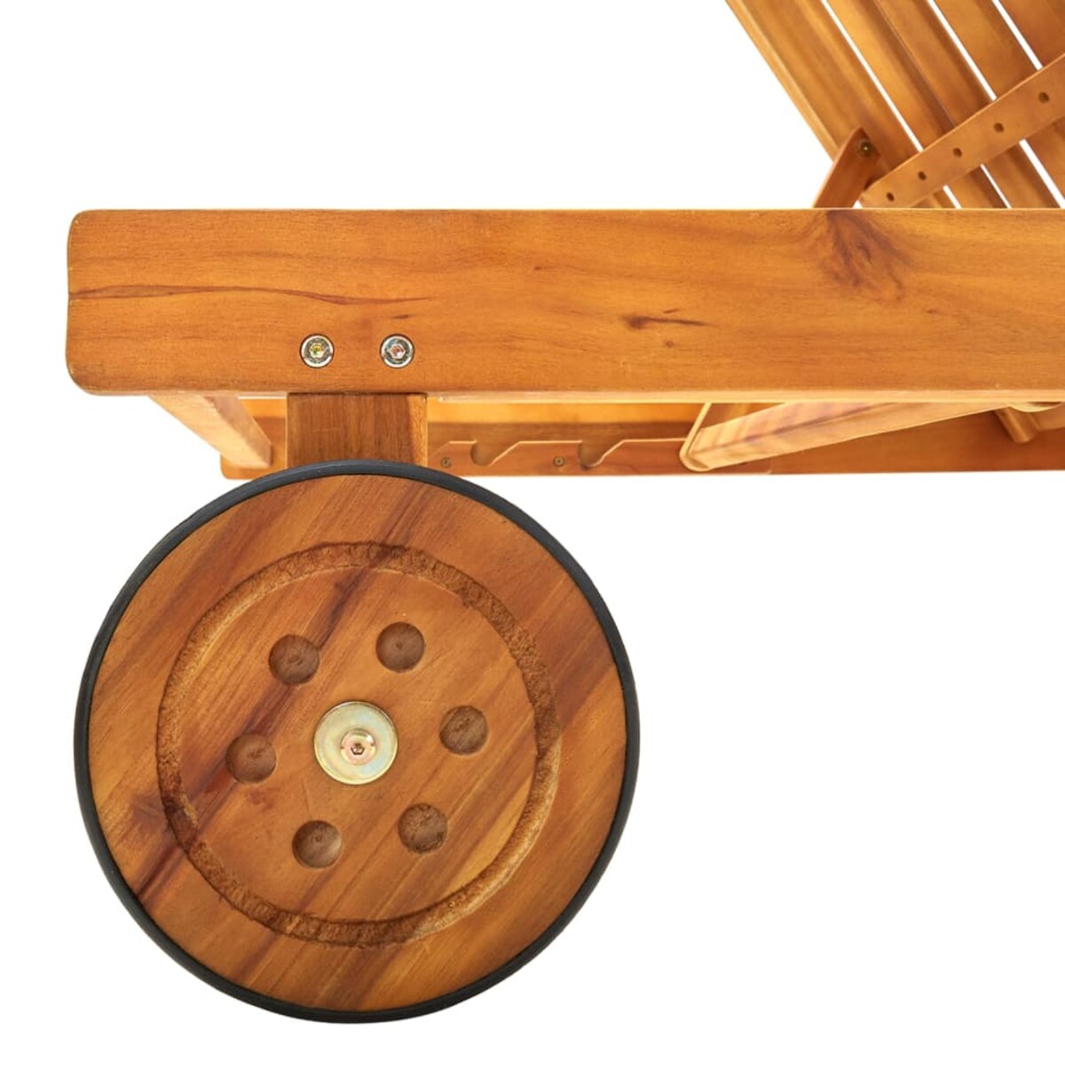 vidaXL Leżak, lite drewno akacjowe