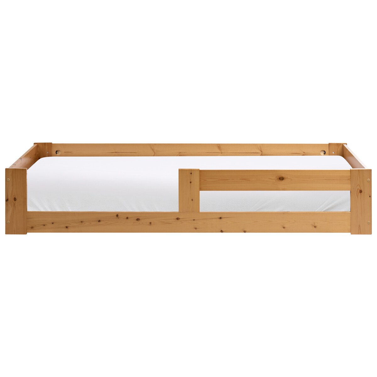 Łóżko dziecięce Drewno sosnowe PRIMELLES 90 x 200 cm Brązowy