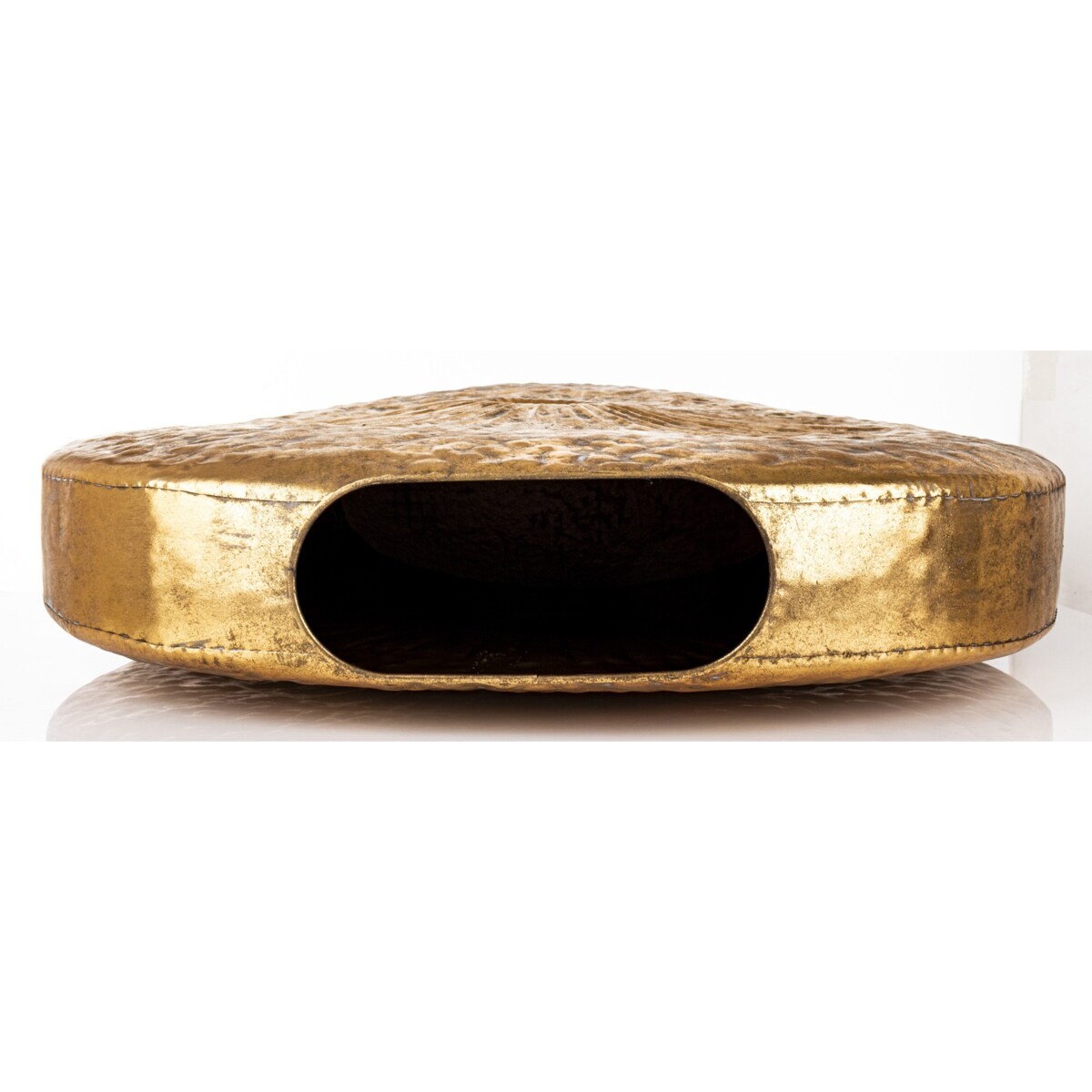 Wazon metalowy złoty 74x65x10,5 cm ZLATO