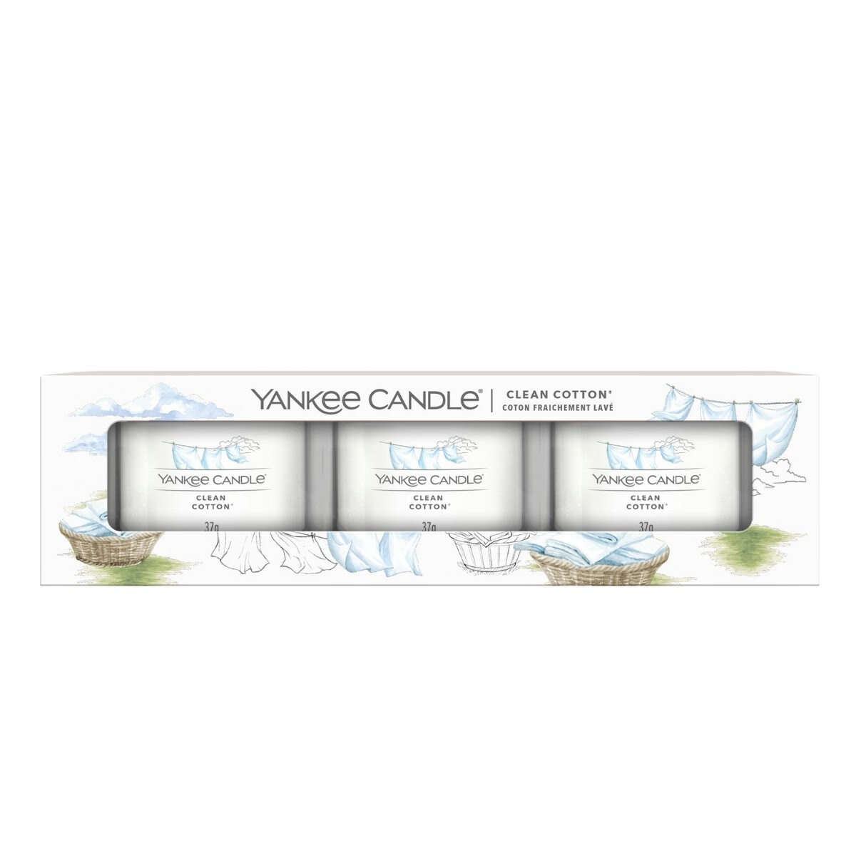 Yankee Candle mini 3-pack CLEAN COTTON