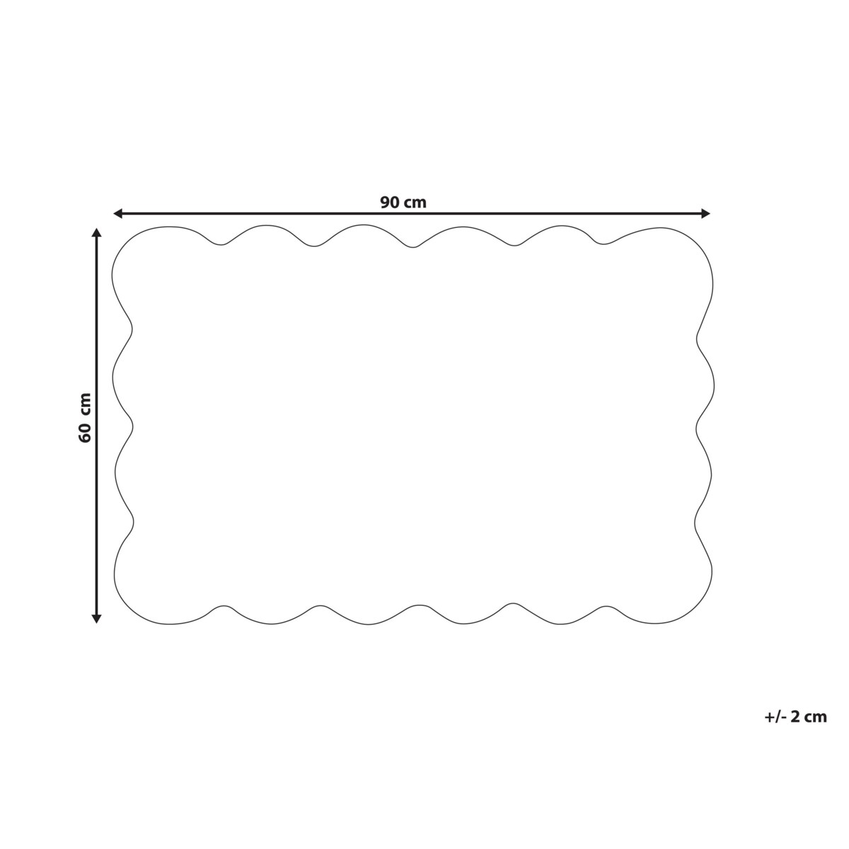 Wycieraczka HOLON Naturalny 60 x 90 cm Włókno kokosowe