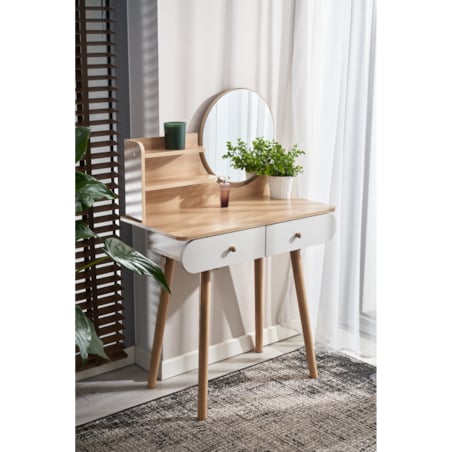 Toaletka z lustrem SCANDI kosmetyczna skandynawska