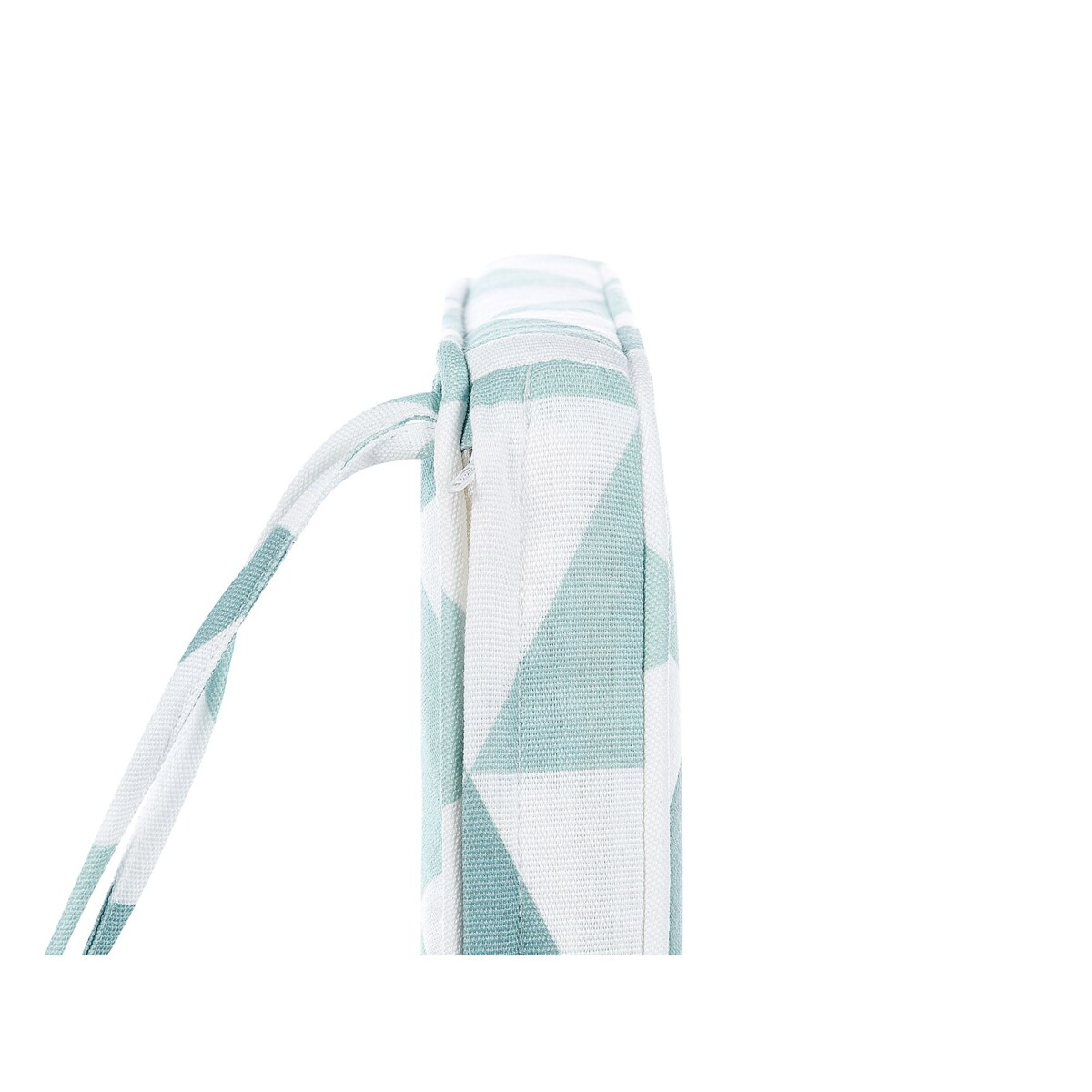 Zestaw 2 poduszek na krzesła ogrodowe w trójkąty niebiesko-biały TERNI