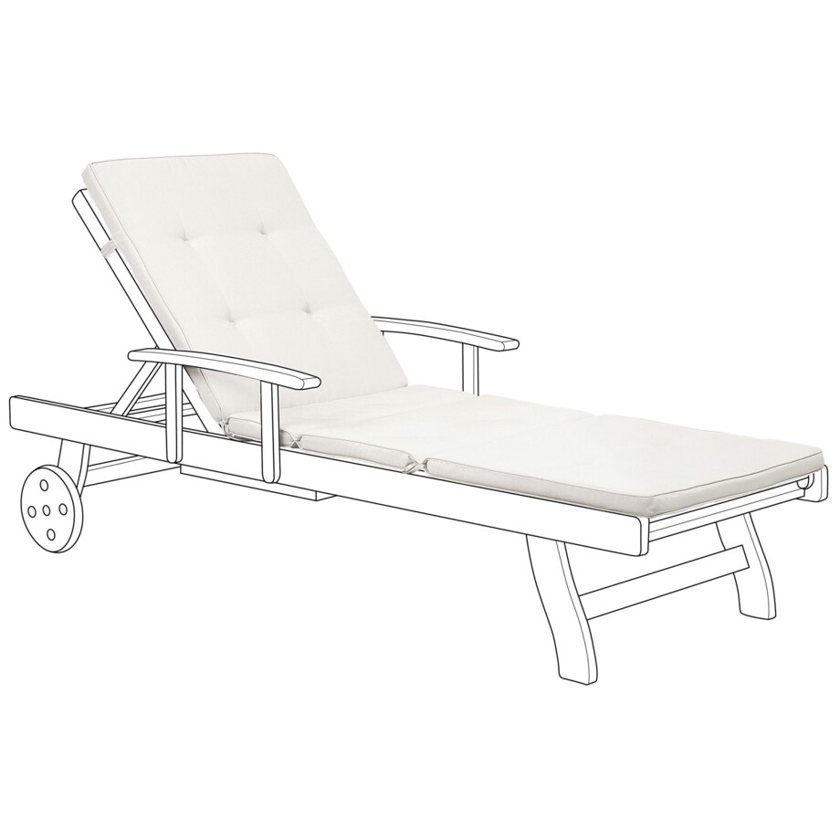 Poduszka na leżak ogrodowy złamana biel TOSCANA/JAVA