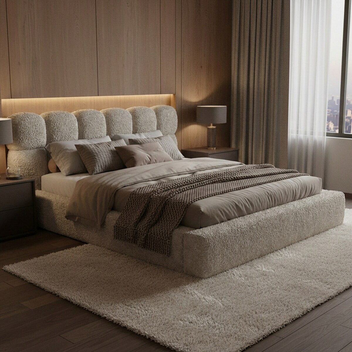 Łóżko Tapicerowane Lusso 140X200 Stelaż Pojemnik Na Pościel Loop 06