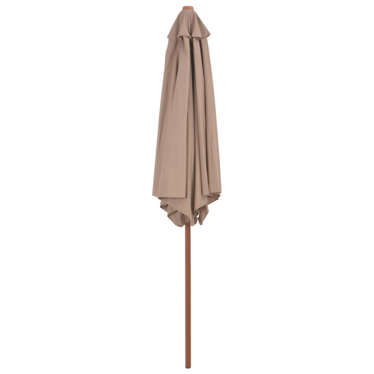 vidaXL Parasol ogrodowy na drewnianym słupku, 270 cm, taupe