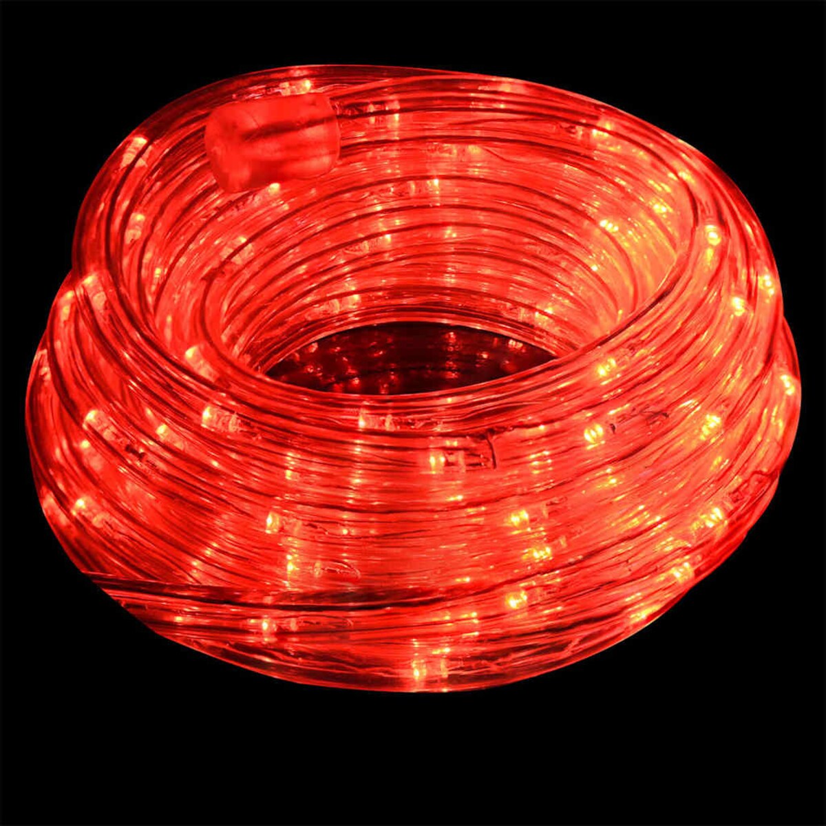 vidaXL Lina świetlna z 120 diodami LED Czerwony 5 m PVC