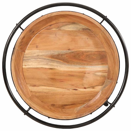 vidaXL Stolik pomocniczy Ø55x60 cm Drewno lite Akacja