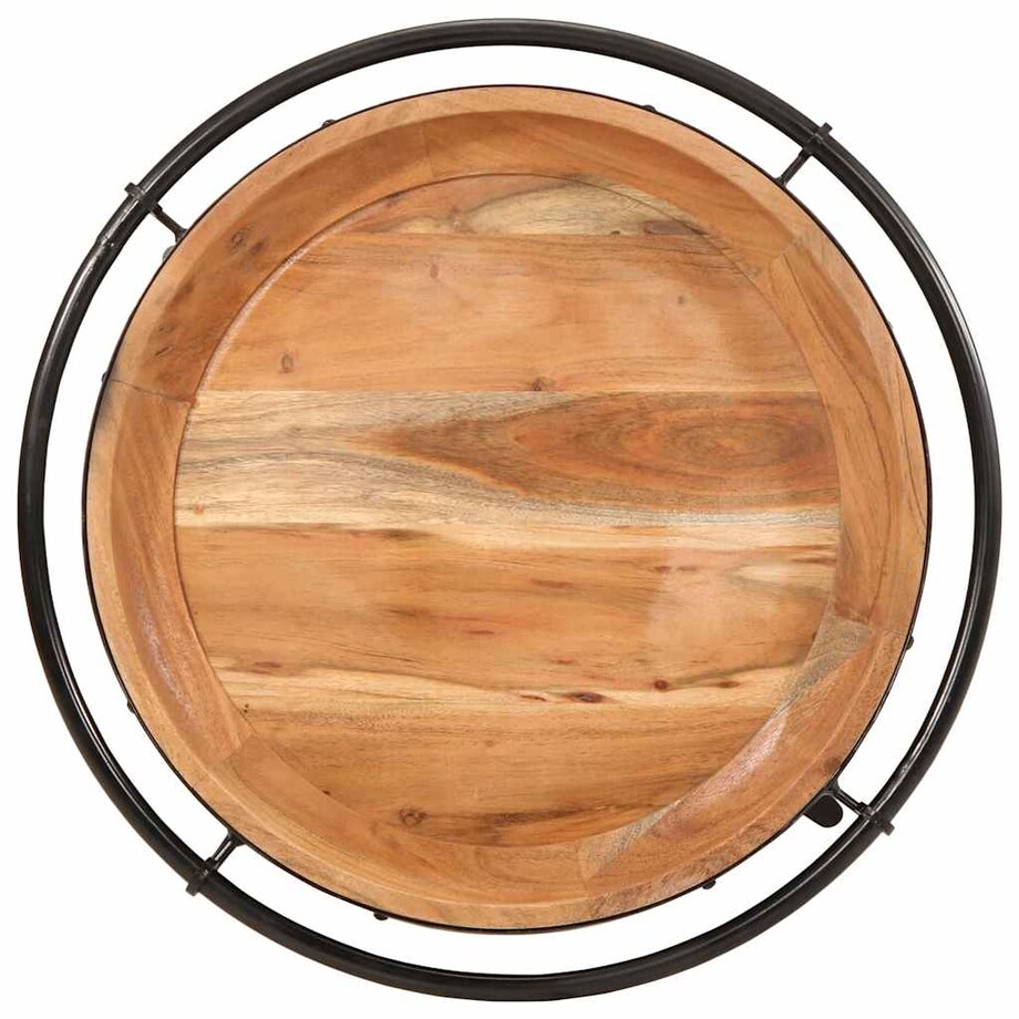 vidaXL Stolik pomocniczy Ø55x60 cm Drewno lite Akacja