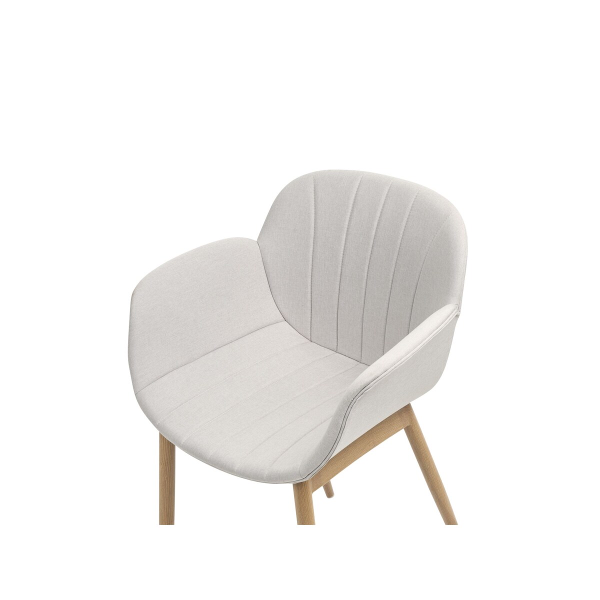 Zestaw 2 krzeseł do jadalni szary ALICE