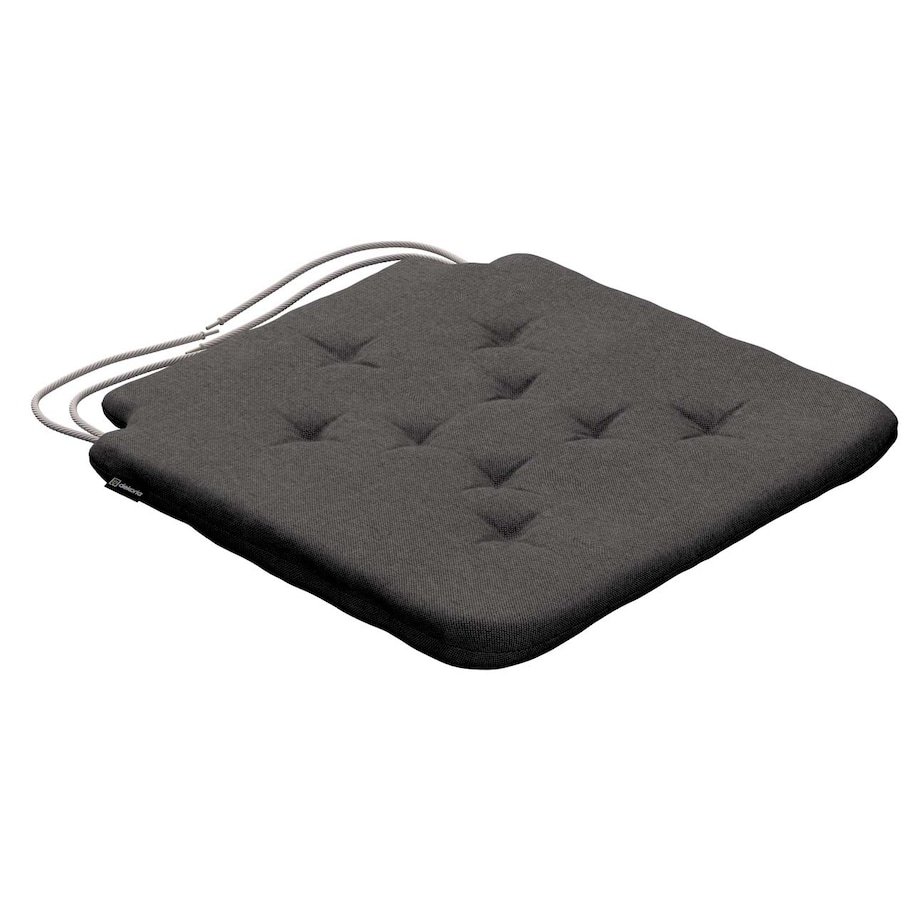 Poduszka na krzesło Olek, grafitowy, 42 x 41 x 3,5 cm, Etna