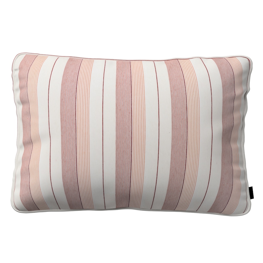 Poszewka Gabi na poduszkę prostokątna 60x40 czerwone pasy