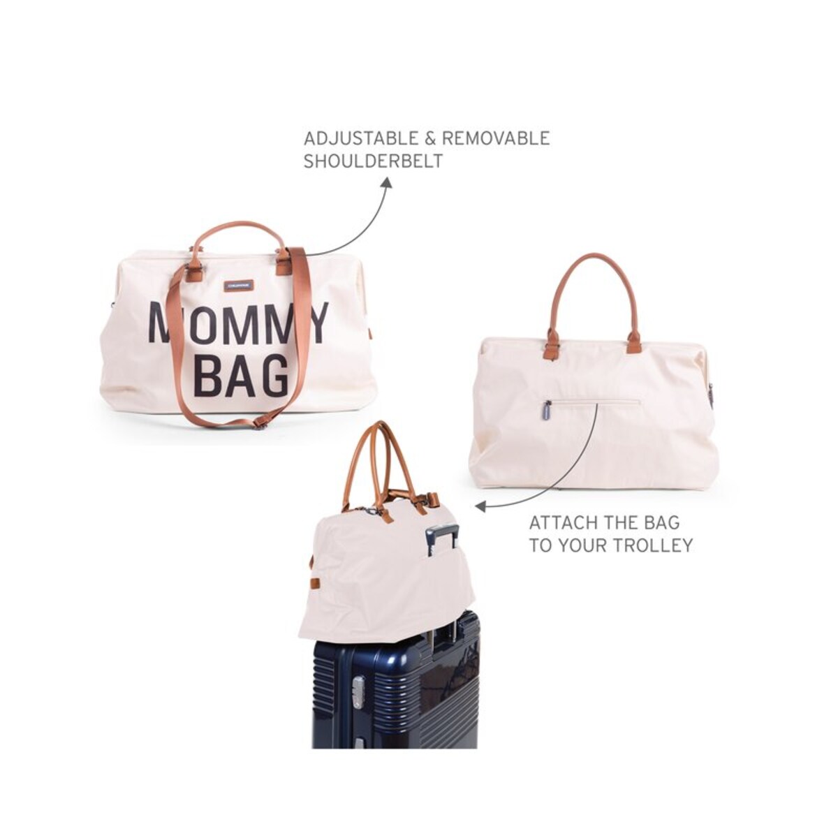 Childhome Torba Mommy Bag Kremowa