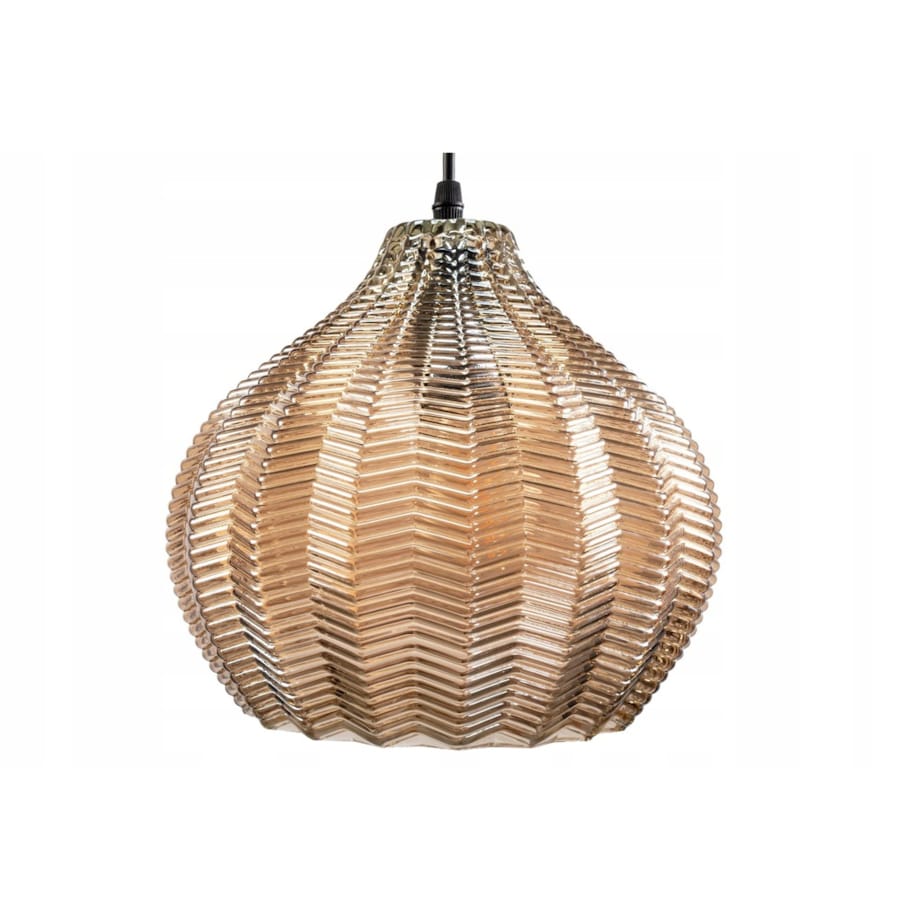 Lampa Sufitowa Wisząca Szklana Retro Szkło