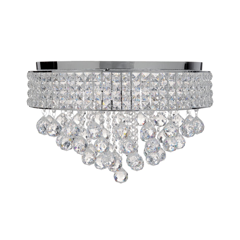 Żyrandol metalowy srebrny CEDEIRA