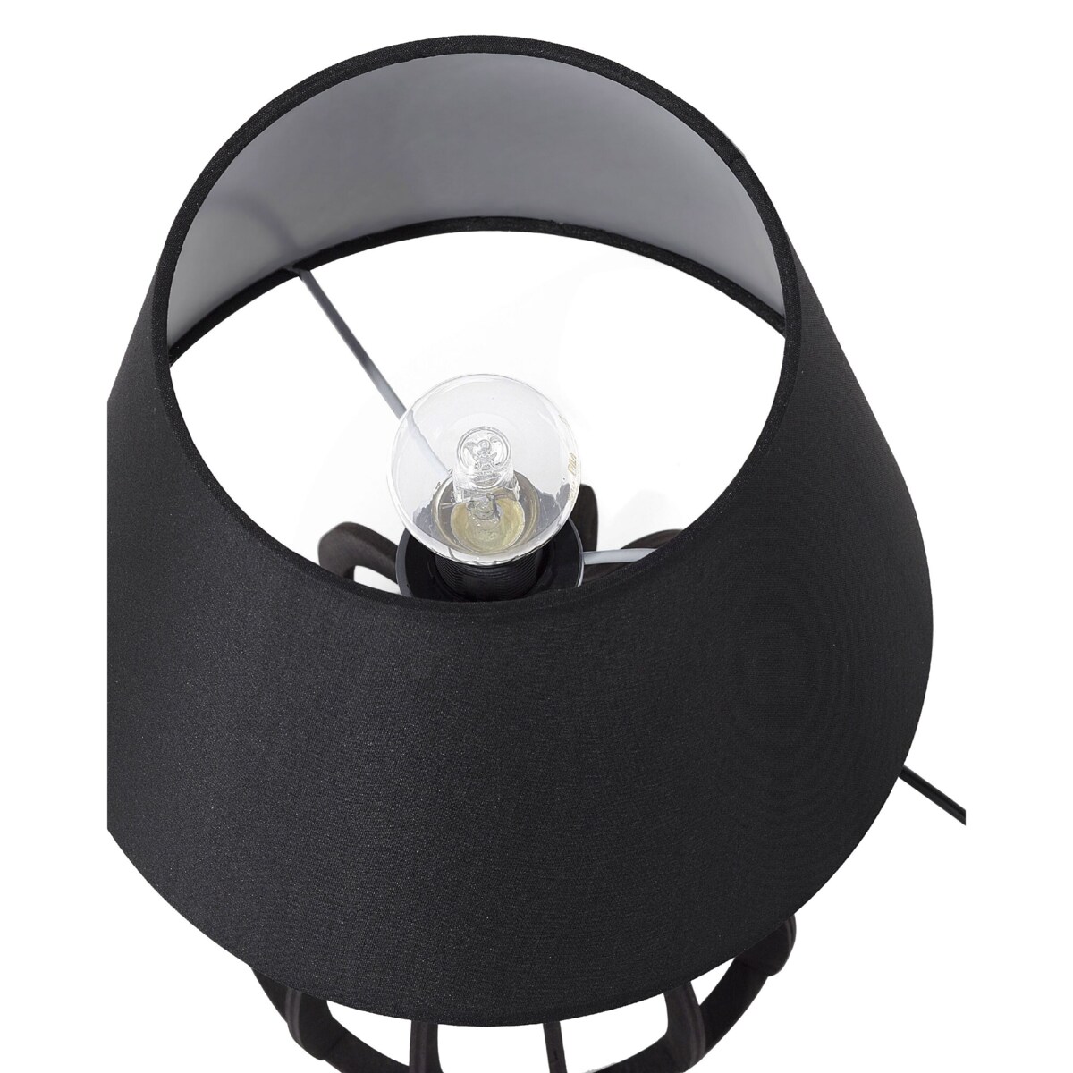 Lampka nocna drewniana czarna AGUEDA