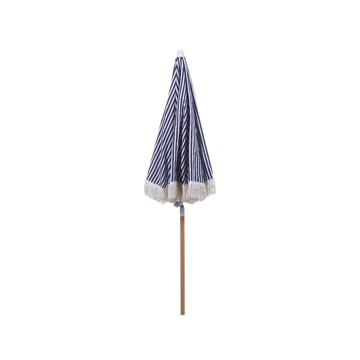 Parasol ogrodowy ⌀ 150 cm czarny z białym MONDELLO