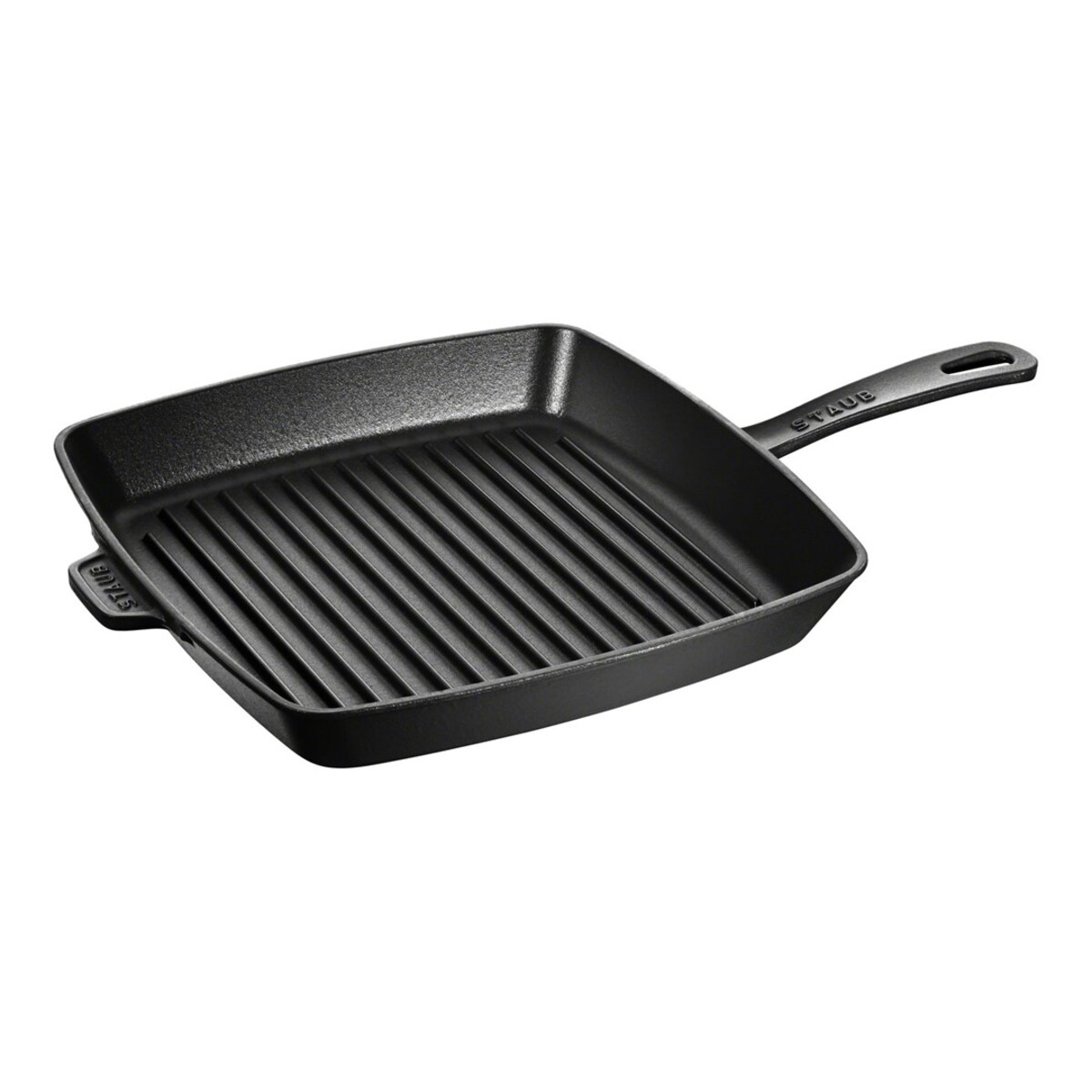 STAUB Kwadratowa żeliwna patelnia grillowa 26 cm, czarny