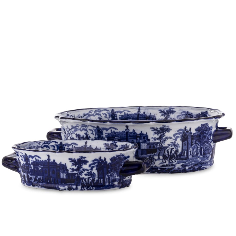 Osłonka 2 szt. ceramiczna 14x49x31 i 9x34x20 cm GHARA-V podłużne