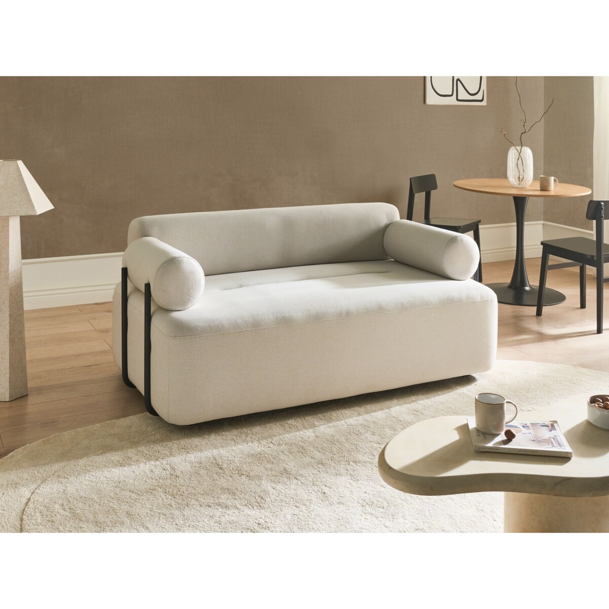 Sofa dla 2 osób ELVA Złamana biel