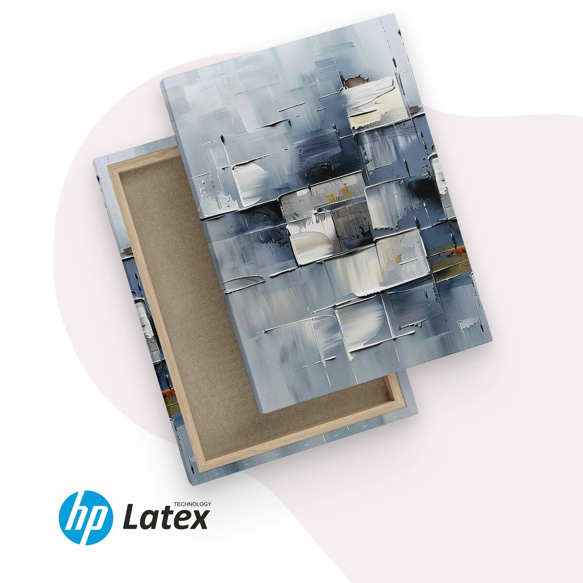 3x Obraz Do Salonu Set Abstrakcja Imitacje Farby Nowoczesny Styl 30x40cm