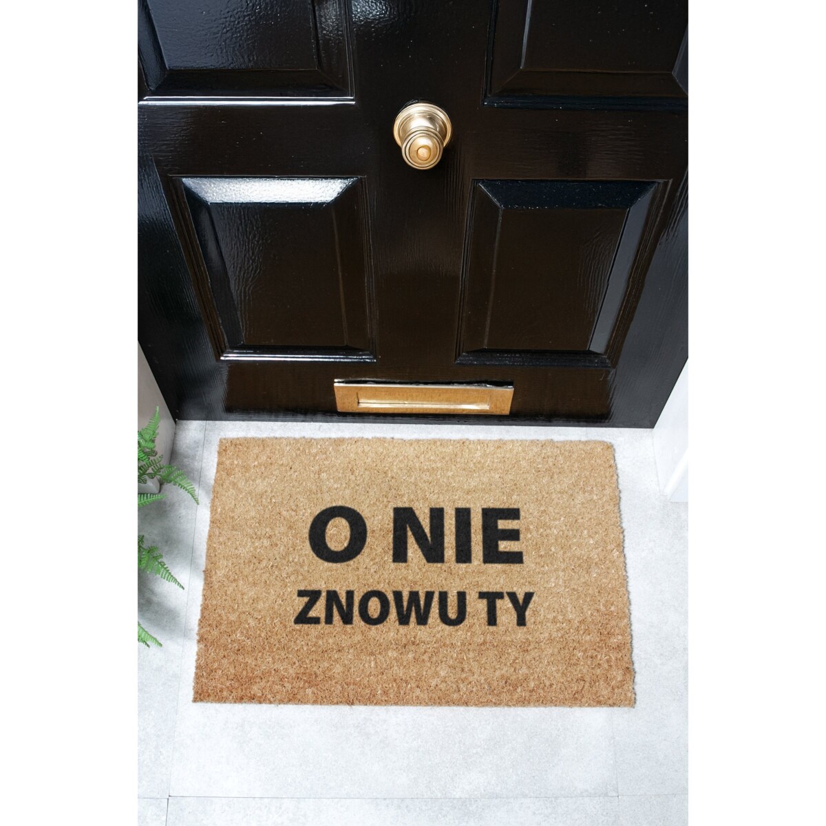 Wycieraczka z włókna kokosoweg O Nie Znowu Ty