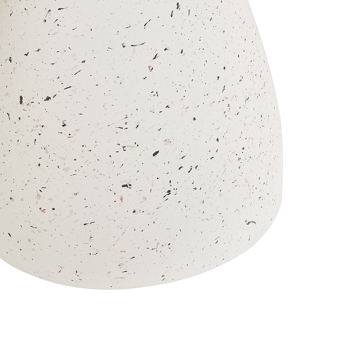 Stolik pomocniczy BIVIERE 39 cm 39 cm Efekt lastryko Białe lastryko