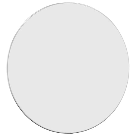 vidaXL Lustro ścienne, srebrne, Ø 60 cm, okrągłe